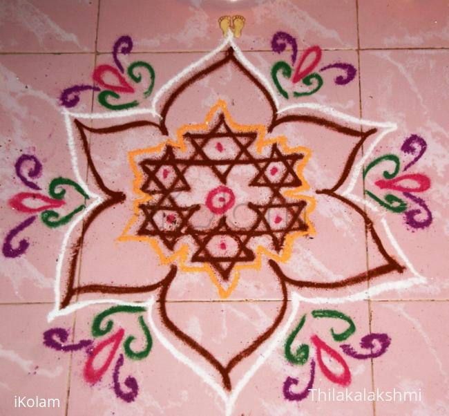 Rangoli: Star kolam