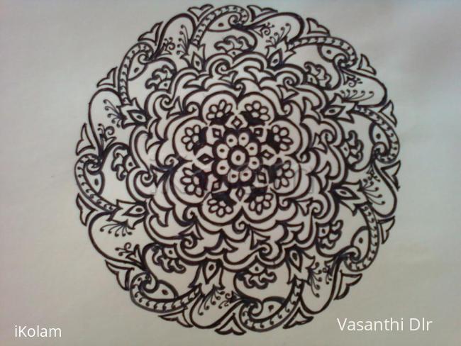 Rangoli: free hand design