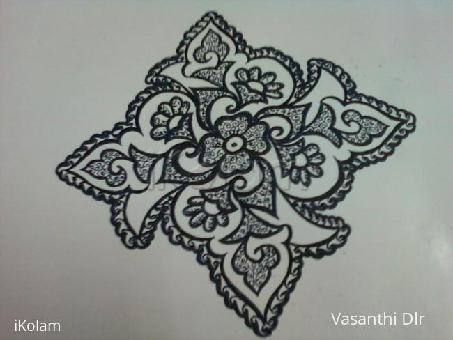 Rangoli: free hand design
