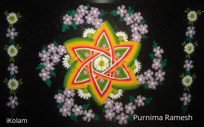 Rangoli: Onam & Varalakshmi Pooja Wishes