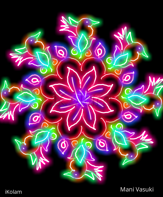 Rangoli: freehand digital rangoli