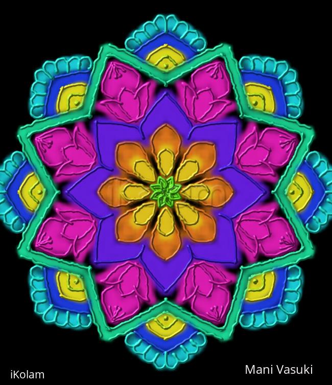 Rangoli: freehand digital rangoli