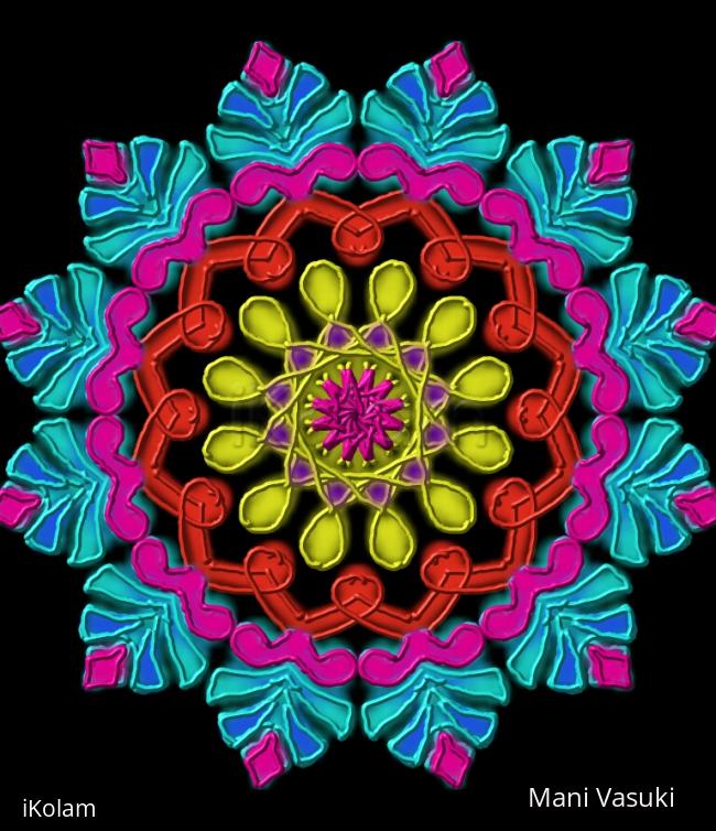 Rangoli: freehand digital  rangoli