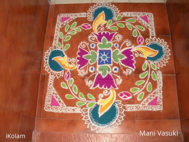 Rangoli: freehand design