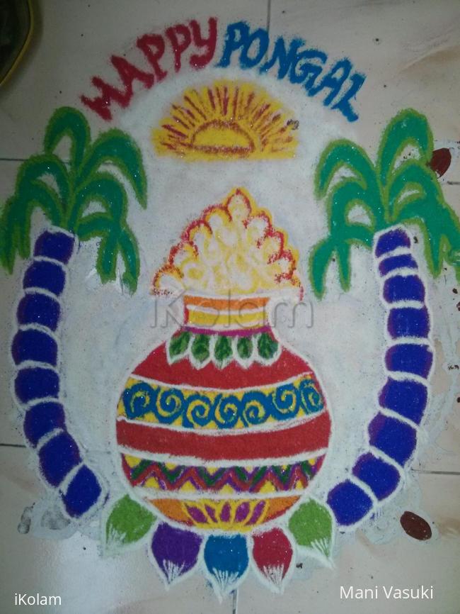 Rangoli: Pongal kolam 