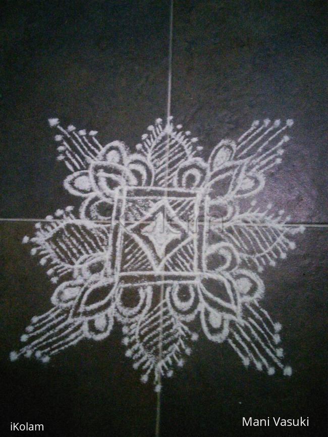 Rangoli: Freehand  design 