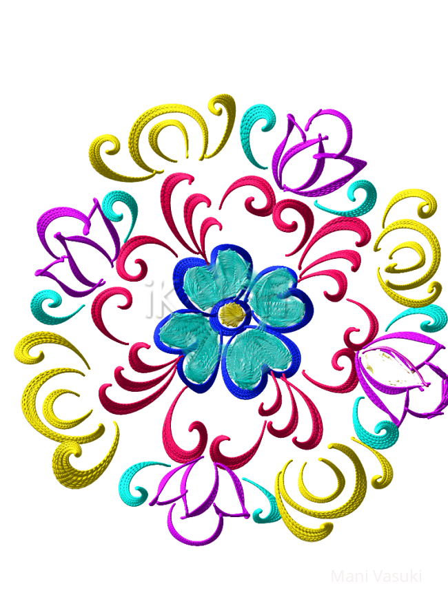 Rangoli: freehand digital rangoli