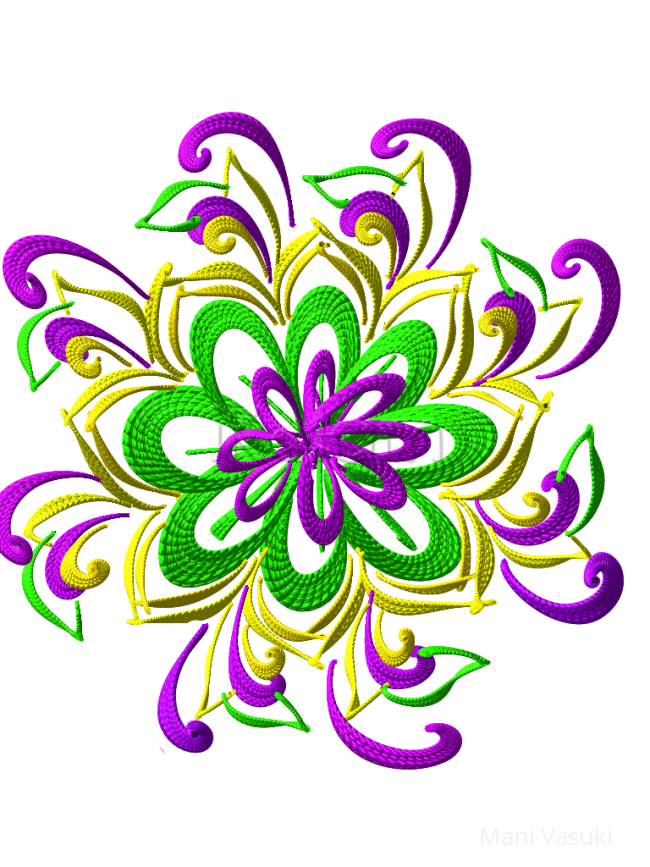 Rangoli: freehand digital rangoli