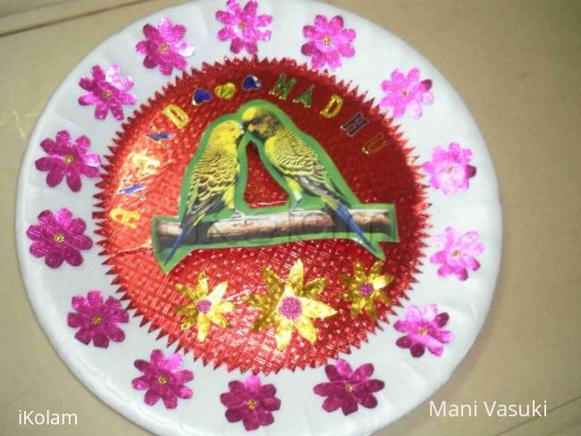 Rangoli: Aarthi plate