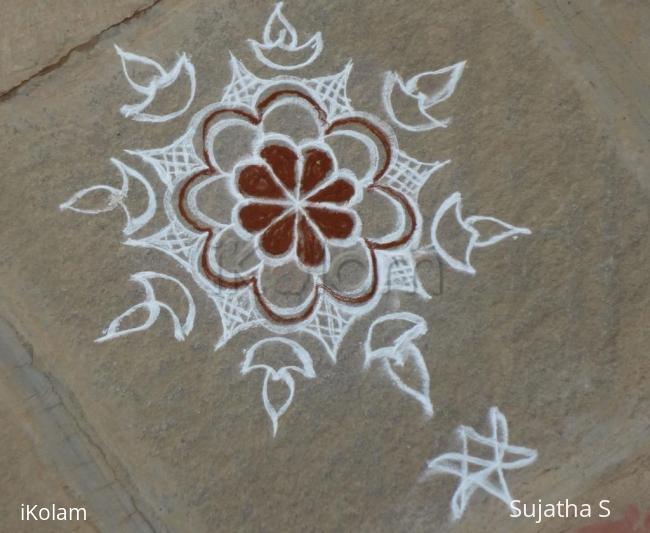 Rangoli: Trial Rangoli by a beginner