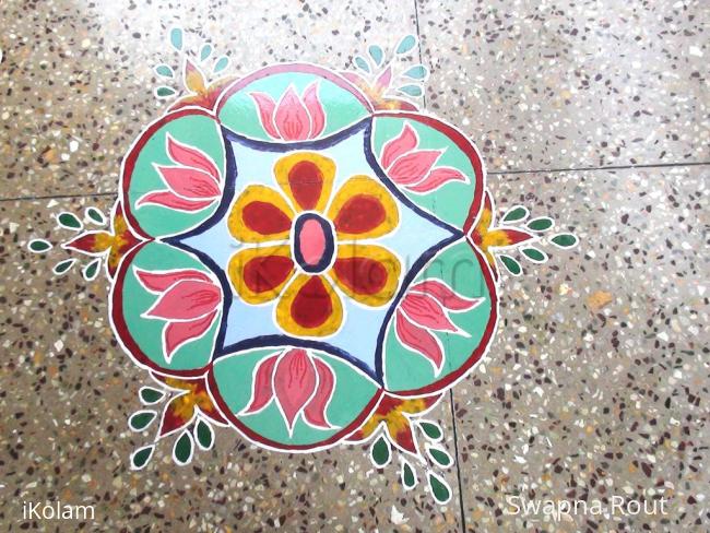 Rangoli: simple freehand rangoli
