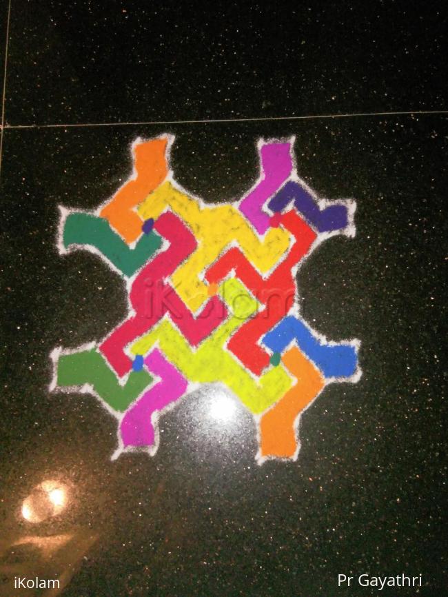 Rangoli: Margazhi Kolam #8 Rangoli: Margazhi Kolam #8