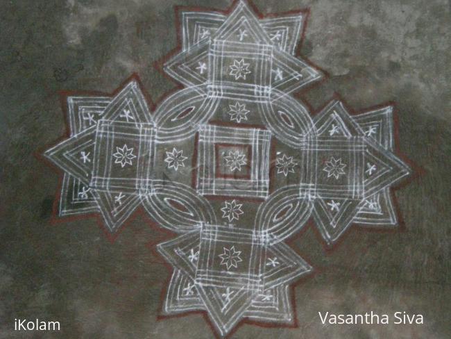 Rangoli: Vaikunda Ekadhasi Kolam