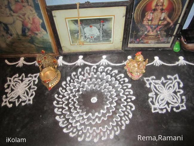 Rangoli: vinayaga chathurthi kolam