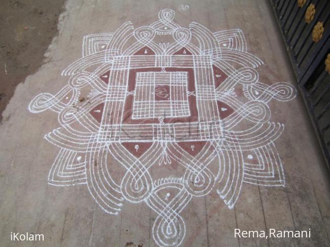 Rangoli: simple design rangoli