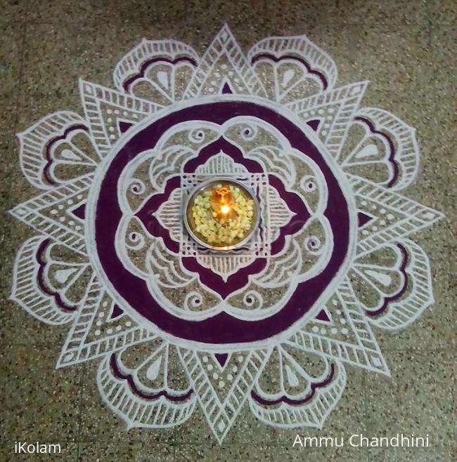 Rangoli: Aadi 3rd velli kolam
