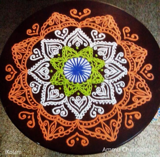 Rangoli: Independence day spl kolam