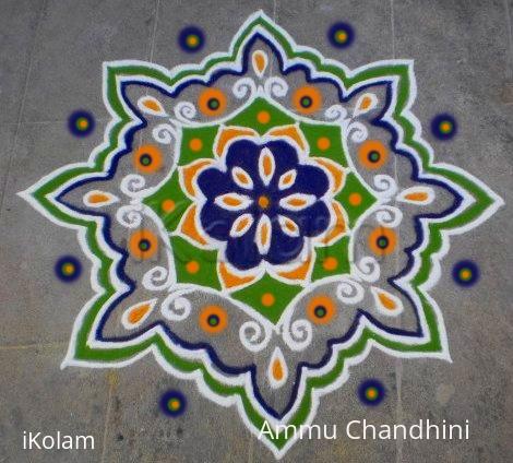Rangoli: mardi gras rangoli-2