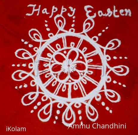 Rangoli: Easter rangoli