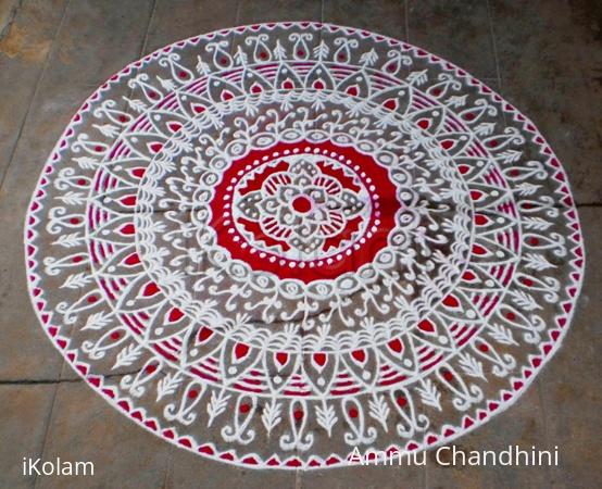 Rangoli: Aadi 4th Sevvai (tues) spl kolam