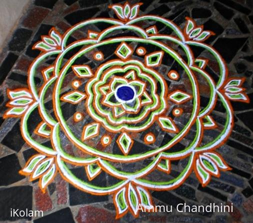 Rangoli: Independence day kolam