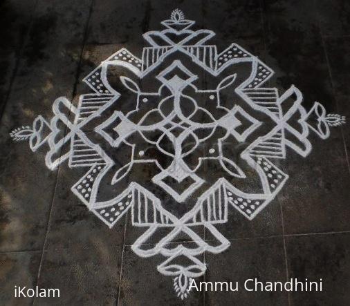 Rangoli: Neelam (cyclone) kolam-after