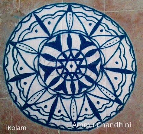 Rangoli: Navrathri day-8 Rangoli: Navrathri day-8