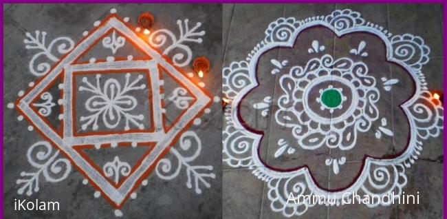 Rangoli: Karthigai evening kolam