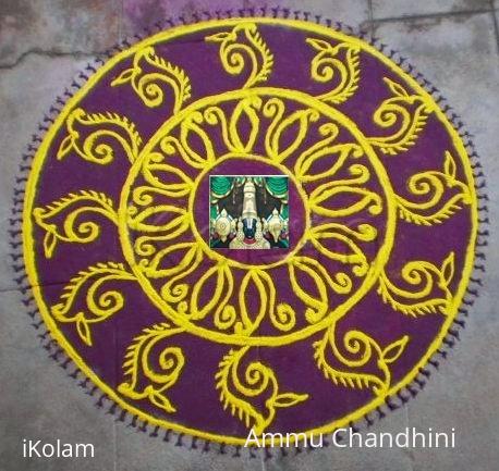 Rangoli: Purattaasi 1st saturday kolam