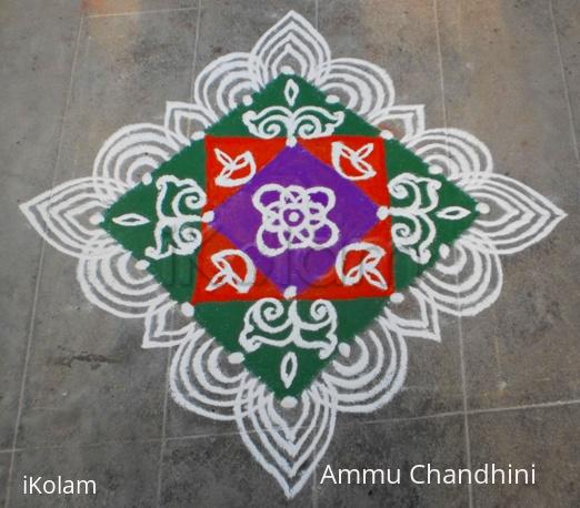 Rangoli: Holi and Women's day spl kolam
