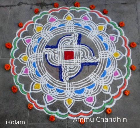 Rangoli: Bye-bye Navrathri kolam