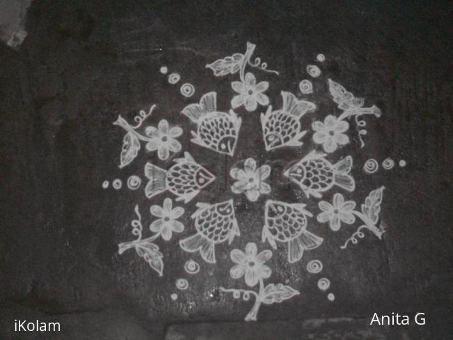 Rangoli: my fish kolam