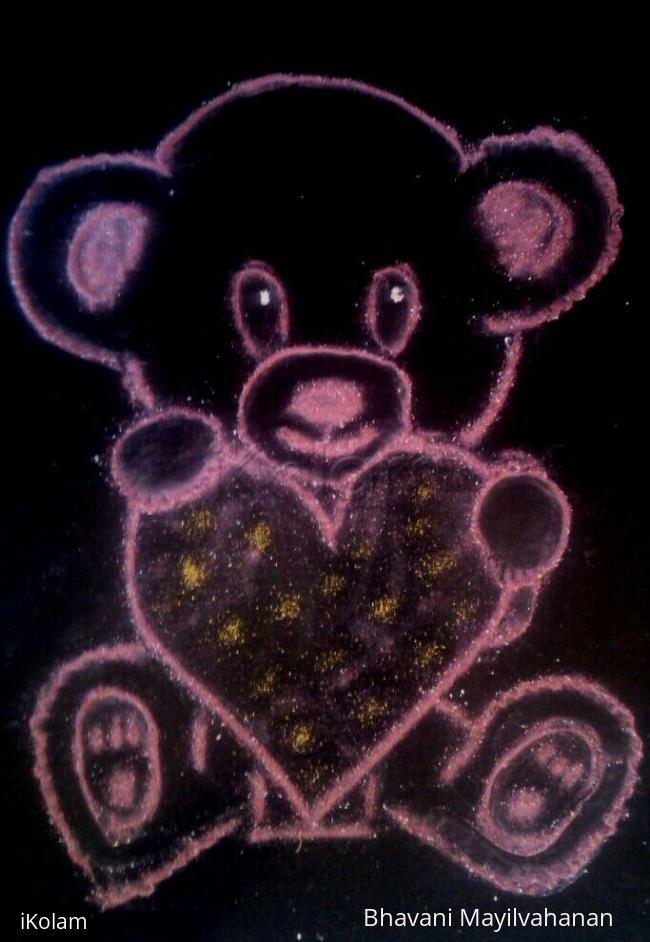 Rangoli: Teddy day 