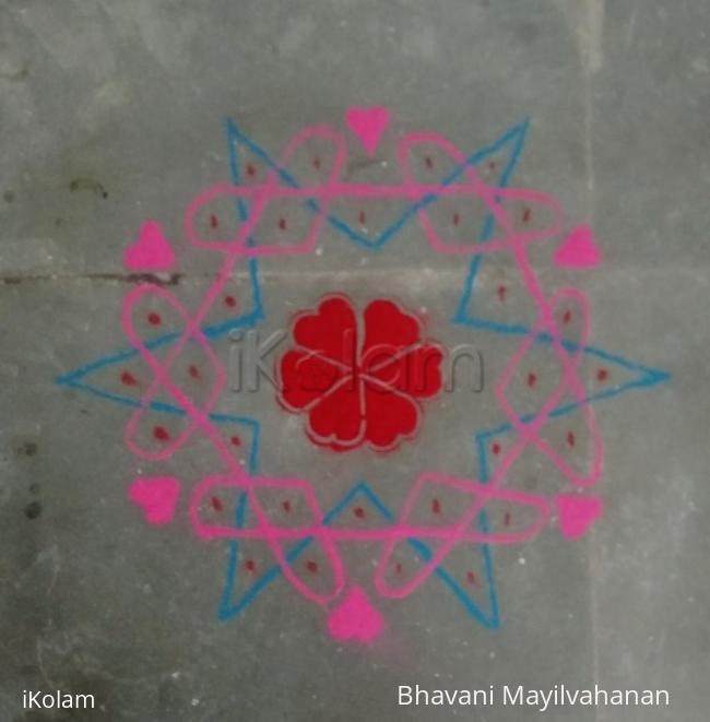 Rangoli: Valentines Day dotted 2017 Rangoli: Valentines Day dotted 2017