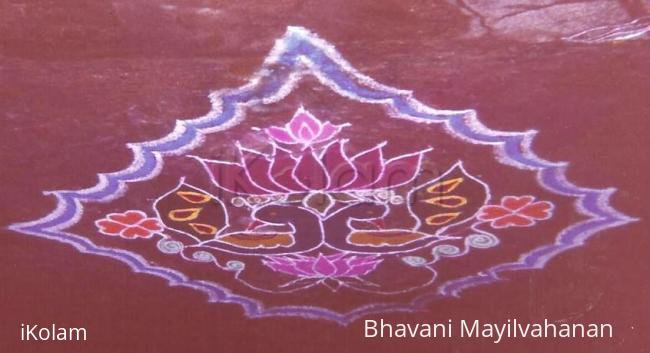 Rangoli: Peacock pair Rangoli: Peacock pair