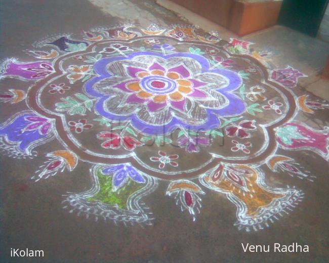 Rangoli: flower rangoli
