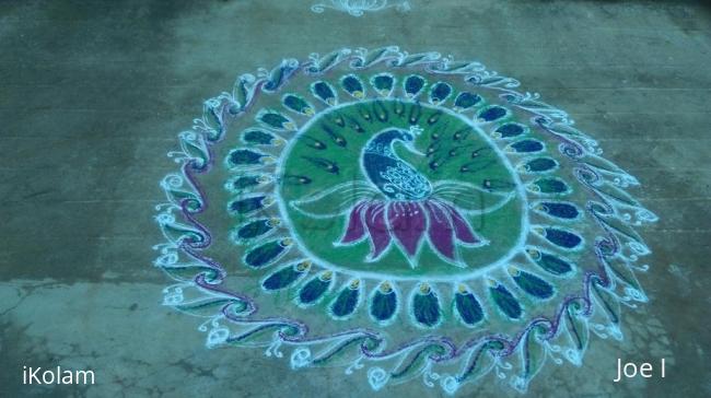 Rangoli: Peacock 