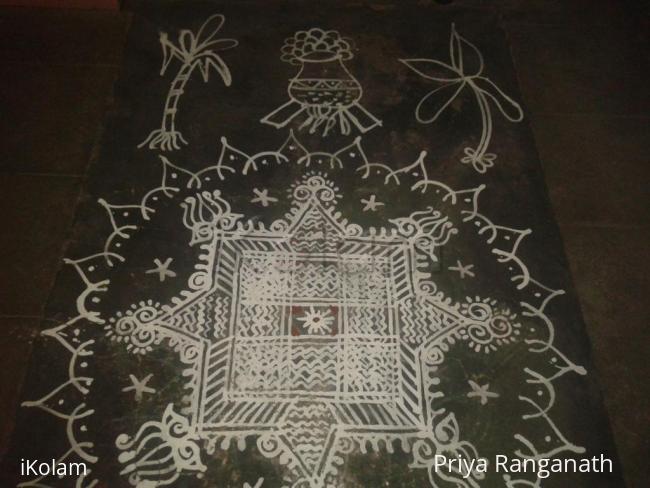 Rangoli: Pongal kolam Rangoli: Pongal kolam