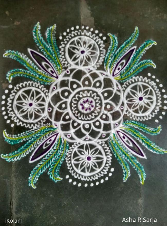 Rangoli: Tulasi puja Rangoli: Tulasi puja