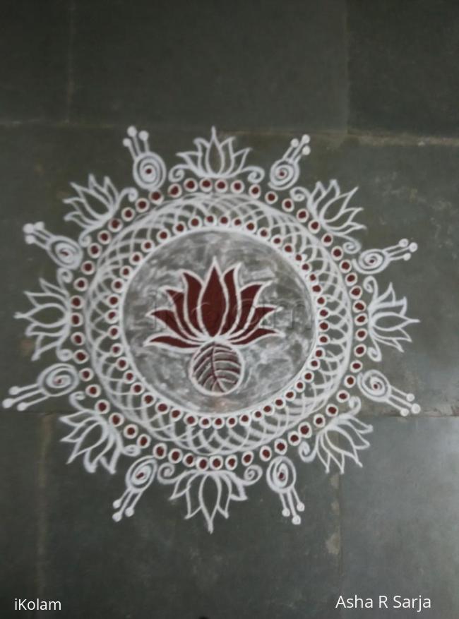 Rangoli: Navarathri day 1