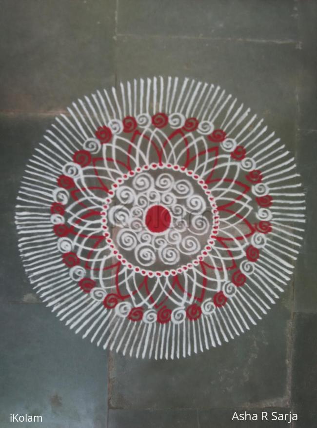 Rangoli: Navarathri day 4 Rangoli: Navarathri day 4