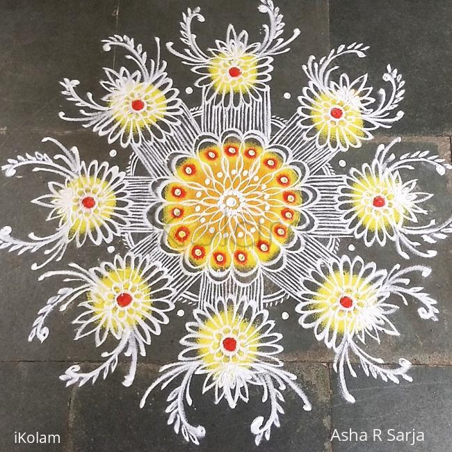 Rangoli: Navarathri Day 1 Rangoli: Navarathri Day 1