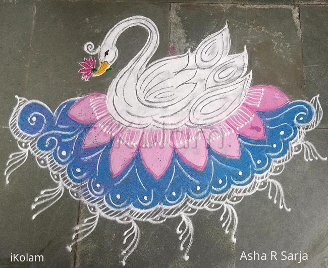 Rangoli: Navarathri day 5