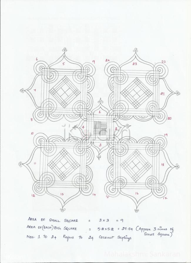 Rangoli: Jaya Mam's Puzzle Kolam