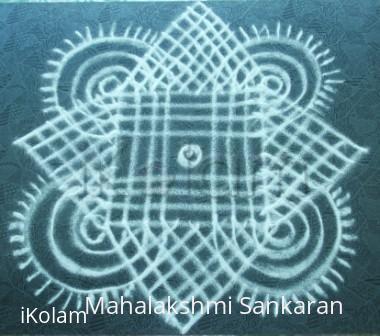 Rangoli: Small padi kolam