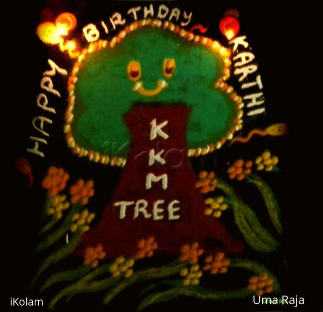 Rangoli: happy bday karthi Rangoli: happy bday karthi