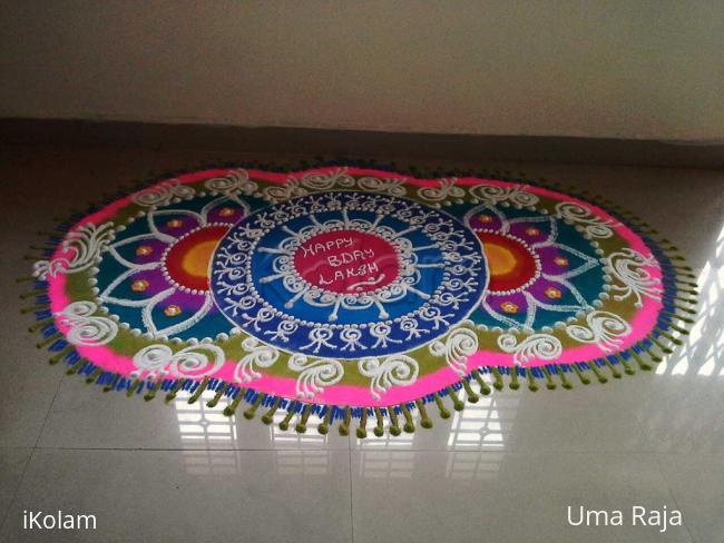 Rangoli: Happy bday laksh