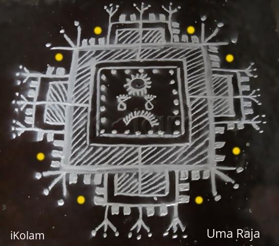 Rangoli: mandana kolam 1