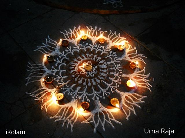 Rangoli: diya decor