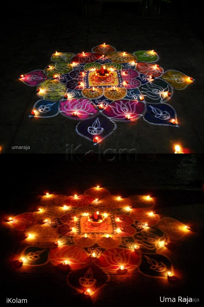 Rangoli: karthigai deepam